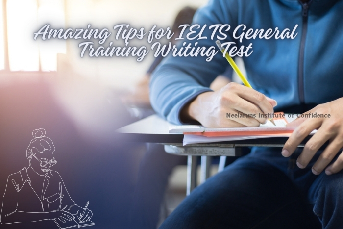 IELTS General Training Writing Excellence at Neelaruns Institute, Coimbatore - A diligent student writing in a notebook, reflecting the focused writing skill development for the IELTS provided by Neelaruns Institute.